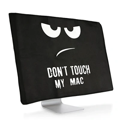 Immagine di kwmobile Apple iMac 27&quot; / PRO Cover Protezione Monitor PC Antipolvere Schermo Computer Custodia Protettiva Don&#039;t Touch My Mac