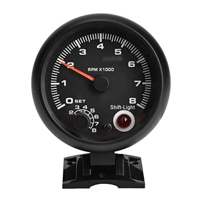Immagine di Jadeshay Contagiri Universale,0 8000 RPM Strumento Impermeabile per Auto o Camion con Display Retroilluminato Led Bianco