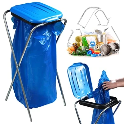 Immagine di KADAX supporto singolo per sacchetti della spazzatura in 5 varianti di colore, la raccolta differenziata con coperchio plastica, porta da 120