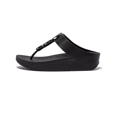 Immagine di Fitflop Halo Bead circle Metallic Toe post Slides EU 39