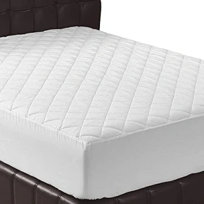 Immagine di DreamNights Coprimaterasso trapuntato super king con angoli elasticizzati da 40 cm, tasca extra profonda, anallergico e traspirante, colore: bianco
