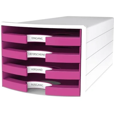 Immagine di HAN IMPULS 2.0 1013 56 Cassettiera Bianco DIN A4, C4 Numero cassetti: 4