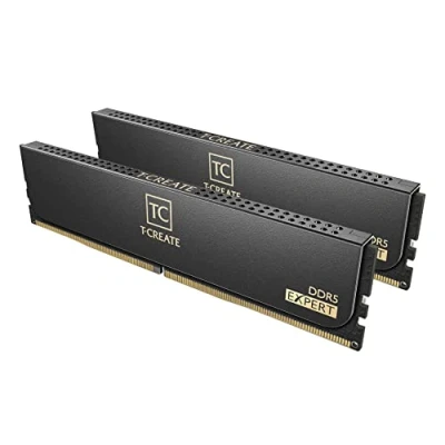 Immagine di TEAMGROUP T Create Expert CTCED532G6000HC30DC01 Modulo di memoria DDR5 da 32 GB (2 x 16 GB) 6000 MHz (PC5 48000) CL30, compatibile con Intel XMP 3.0 e AMD Expo, colore nero, codice prodotto: