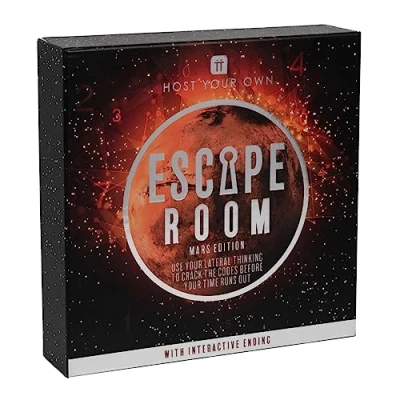 Immagine di Talking Tables Marte Spazio a tema Escape Room Game at Home Ospita la tua serata giochi con elementi interattivi per compleanno, cena, intrattenimento adulti, adolescenti