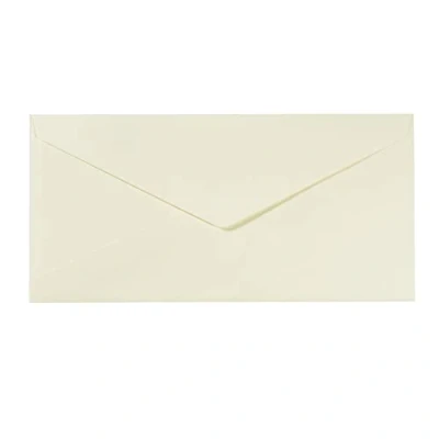 Immagine di Buste Florence Avorio 120 g sigillabili con Striscia Adesiva 11, 5 x 22,5 cm Trama di Lusso Semplici per la Creazione Biglietti e Accessori Scrapbook