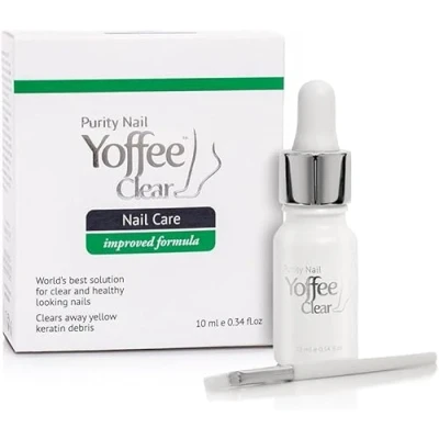 Immagine di Yoffee Clear XL Soluzione naturale Micosi Unghie Piedi Cura Funghi 60ml Con Vitamina e olio bio di Argan Tea Tree Antibatterico Antisettico Clinicamente provato
