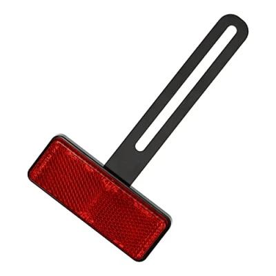 Immagine di Catarifrangente universale per motocicletta, con supporto e omologazione stradale, accessorio portatarga (fare riferimento alle norme locali vigenti)