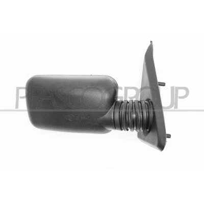 Immagine di Specchietto retrovisore esterno Prasco FT1217003 Dx nero per specchio a regolazione manuale, convesso, senza tinta FIAT: Panda I Hatchback