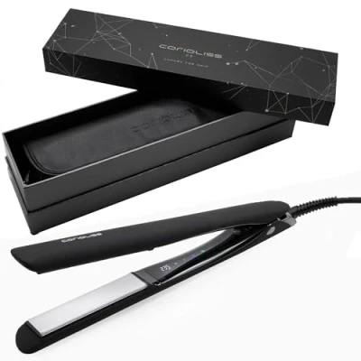 Immagine di Corioliss C5 Piastra per Capelli Professionale Piastre in Titanio Perfetta Lisciare e Fare Onde Fino a 235C Black Chrome