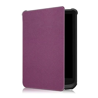 Immagine di Fmway Slim Cover Custodia per Pocketbook Touch Lux 5/Touch 4/Touch HD 3/Basic 4/Basic 2/Colour con Funzione di Auto Sveglia/Sonno Case Protettiva in Pelle PU