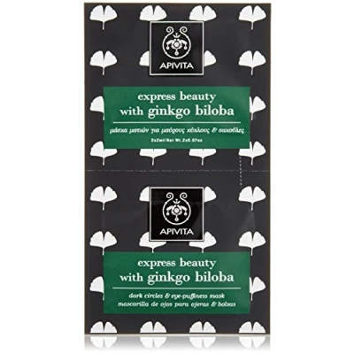 Immagine di Apivita Dark Circles And Eye Puffiness Mask With Ginkgo Biloba 2x2ml