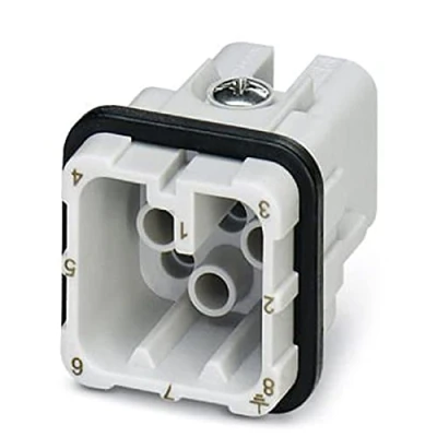 Immagine di Inserto maschio HC D 1584350 Phoenix Contact 8 + PE A crimpare 1 pz.