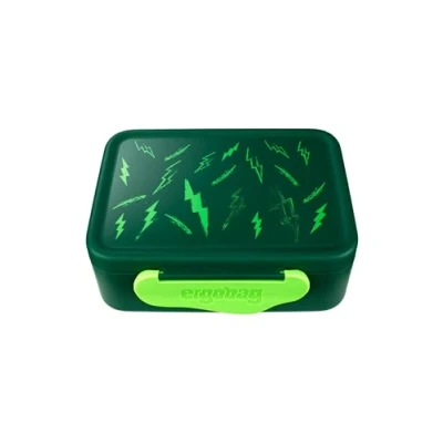 Immagine di ergobag Contenitore per il pranzo con divisorio, senza BPA, lavabile in lavastoviglie, colore: verde scuro