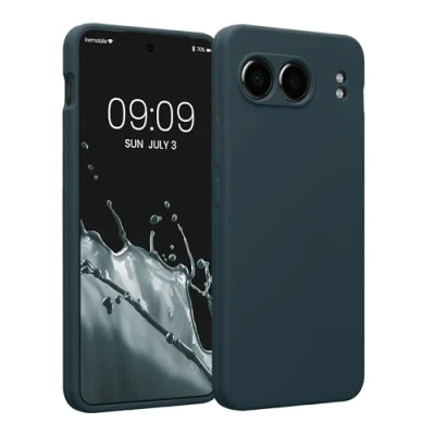 Immagine di kwmobile Custodia Compatibile con OnePlus Nord 4 5G Cover Back Case per Smartphone in Silicone TPU Protezione Gommata ardesia scuro