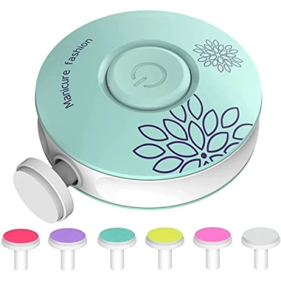 Immagine di Lima elettrica per unghie,Tagliaunghie Neonato,Gratis 2 batterie,Lima Unghie Bambini 6 in 1 con Testine Abrasive