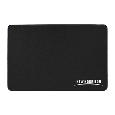 Immagine di New Horrizon tappetino per mouse, mouse da gioco, nero, antiscivolo, scrivania con base in gomma, 290 x 210 5 mm