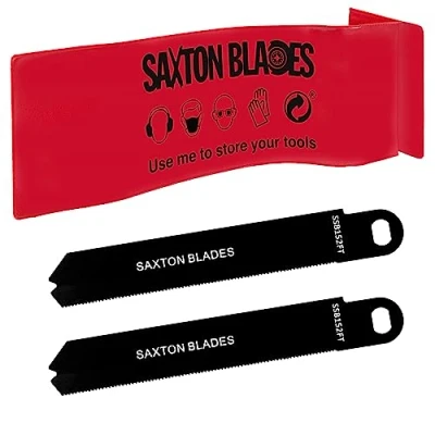 Immagine di Saxton SSB152FT Lame in metallo compatibili con seghe Black &amp; Decker Scorpion (confezione da 2)
