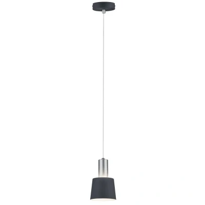 Immagine di Paulmann Neordic Haldar 79691 Lampada a sospensione LED (monocolore) E14 20 W Grigio scuro, Cromo