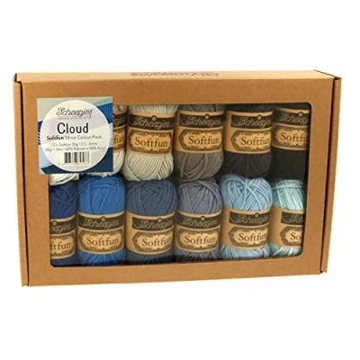Immagine di Scheepjes Cloud Softfun Colour Pack 12 x 20 Gram (1 Box)