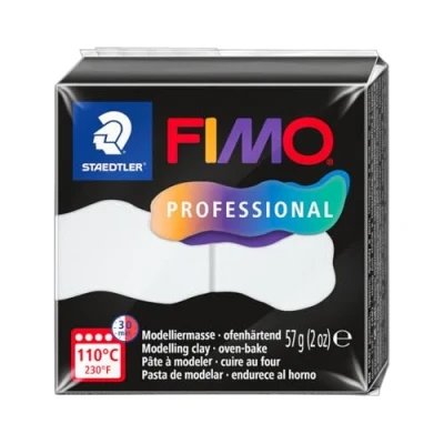 Immagine di STAEDTLER 8040 0 ST, pasta da modellare Fimo Prof 57 g, bianco, standard