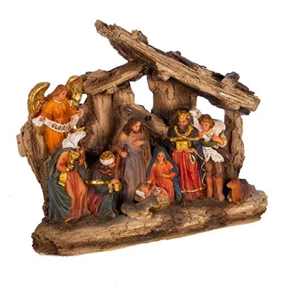 Immagine di Kurt Adler, set presepe, multicolore, altezza 17,8 cm