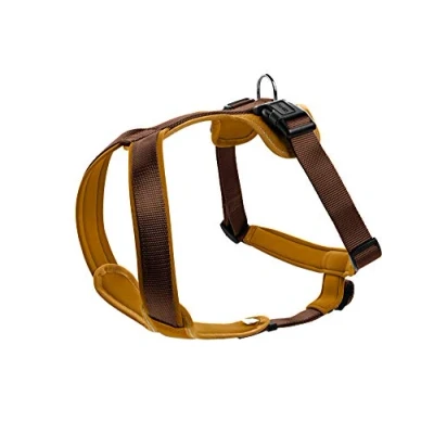 Immagine di Hunter Pettorina in neoprene per cani, nylon, con imbottitura morbida neoprene, Marrone/Caramello, 81 100/L XL