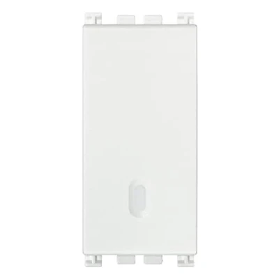 Immagine di VIMAR 0R19004.B Deviatore 1P serie Arké, 10 AX 250 V illuminabile, tasto sostituibile, max 100 W per lampade con alimentatore integrato (IEC 60669 1:2017), bianco