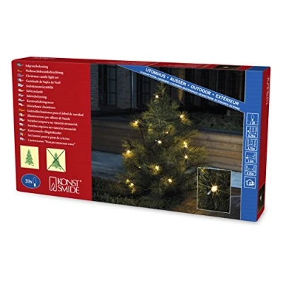 Immagine di Konstsmide 1057 000 Illuminazione per albero di natale esterno rete elettrica Numero lampadine 20 Lampada ad incandescenza Trasparente Lunghezza illuminata: