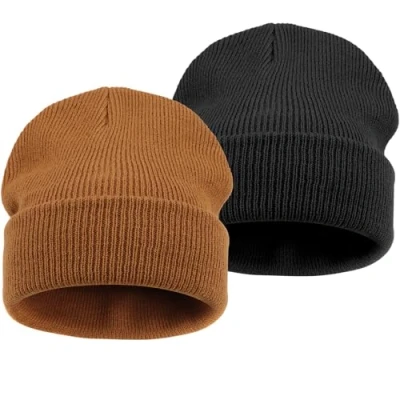 Immagine di DRESHOW 2 Pezzi Toddler Beanie Bambini Cappelli Invernali Morbida Maglia Unisex Cappello per Ragazzi Ragazze Caldo 6 Mesi 7 Anni