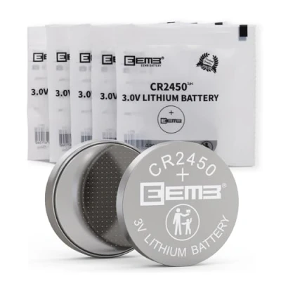 Immagine di 5 pezzi EEMB CR2450 Li MnO2 batteria al litio NON ricaricabile Pulsante 3V a bottone Qualità affidabile Certificazione UL 650mAh caricare la