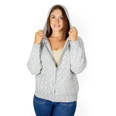 Immagine di MAGIC SELECT Cardigan da Donna con Chiusura a Zip e Collo Rotondo. Maniche Lunghe. per l&#039;inverno l&#039;Autunno. Taglia M
