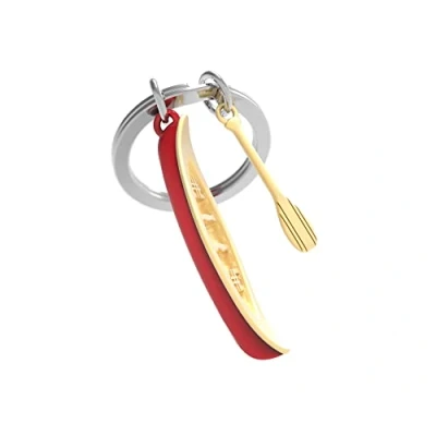 Immagine di O meta[l]morphose METALMORFOSE MTM297 01 Portachiavi Canoa e sua pagaia, oro, L, Taglia unica