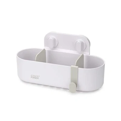 Immagine di Joseph Duo Mensola Doccia senza Foratura, Porta Shampoo Bagnoschiuma Spugne da Appendere, Portaoggetti Bagno, Bianco