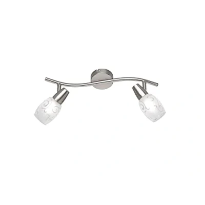 Immagine di Reality R80022007 Colmar Barra con 2 Spots, E14, Diffusori in Vetro Satinato