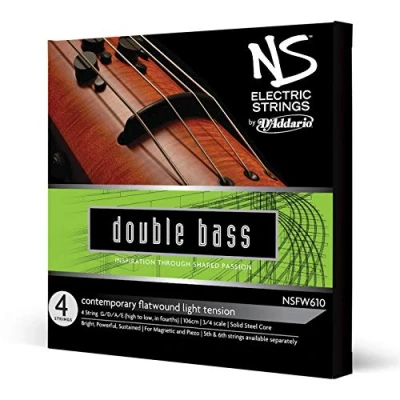 Immagine di Set di corde D&#039;Addario NS Contemporary per contrabbasso elettrico, scala 3/4, tensione media