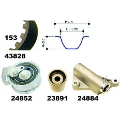 Immagine di Set di cinghie dentate MAPCO 23840