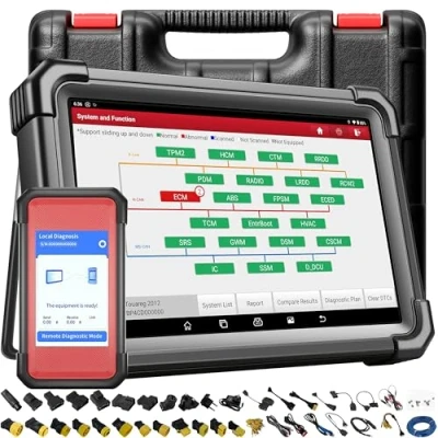 Immagine di LAUNCH X431 Pro3S+ HDIII OBD2 Diesel &amp; Benzina Diagnosi Auto Multimarca Sistema Completo, Bidirezionale Diagnostico con Funzione di Reset 35+, OBD Lettore Codice 12V 24V, ECU Codificación, SAS, EPB