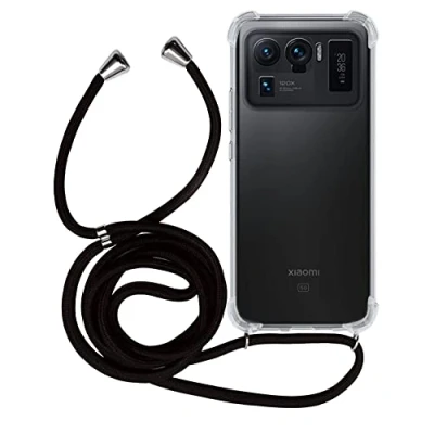 Immagine di MyGadget Cover per Xiaomi Mi 11 Ultra Custodia con Corda Case Cordino Opaca Antiurto Laccio Tracolla Practical Stylish Nero Camouflage