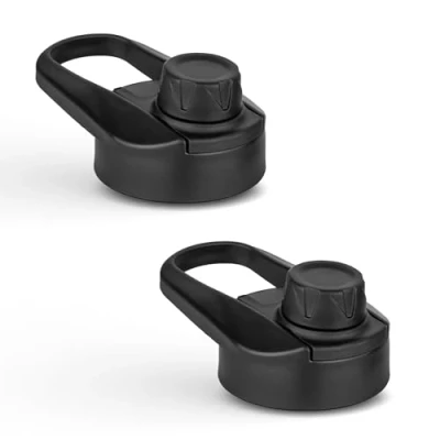 Immagine di Vinsun Set Tappo Ricambio per Borraccia in Acciaio Inox Coperchio A Vite ø57mm con Apertura Bere Prova di Perdite, senza BPA, Guarnizione Silicone