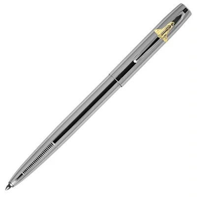 Immagine di Fisher Space Pen Chrome Cap O Matic Penna spaziale con emblema Shuttle (M4CSH)