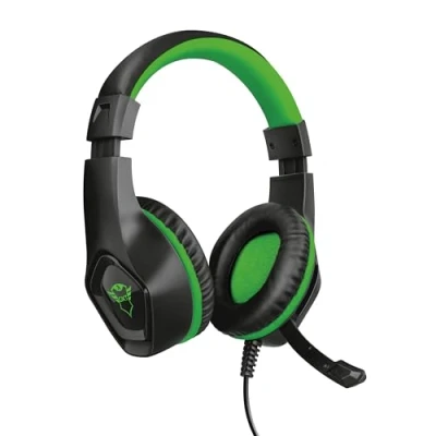 Immagine di Trust GXT 404G Rana Cuffie Gaming per Xbox One, Potenti Unità Altoparlanti Attive da 40 mm, Verde