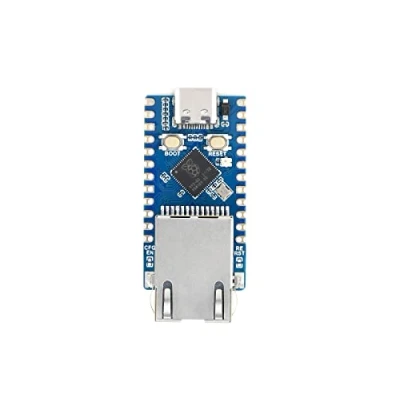 Immagine di Waveshare RP2040 ETH Mini Development Board Ethernet Port Module Based on Dual Core Processor，High Performance Pico Like MCU Board,USB C Connector，RJ45