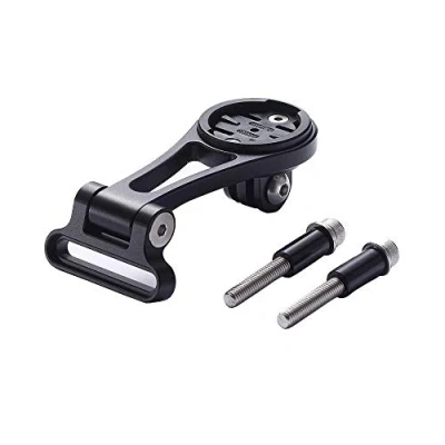 Immagine di Best Tek Supporto da ciclismo Garmin GoPro Combo Mount, angolo regolabile Edge Out Front manubrio bici per adattatore NiteRider, Sports Action Camera,Garmin 25 130 200 500 510 520