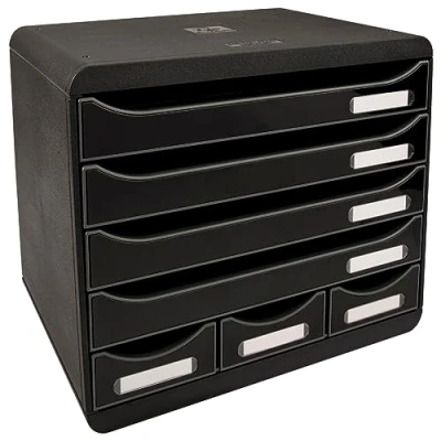 Immagine di Exacompta 307714D Cassettiere, Nero, 27 x 35.5 27.1
