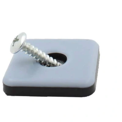 Immagine di (4 pezzi) 50 mm quadrati a vite in PTFE Teflon mobili scivoli by Lifeswonderful®