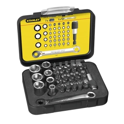 Immagine di STANLEY 1 13 907 SET 39PZ INSERTI+CHIAVE PORTAINSERTI