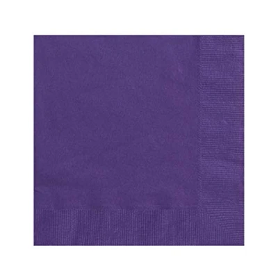 Immagine di Unique Tovaglioli di Carta, 20 Pezzi, Viola Profondo, 16,5cm, 3302