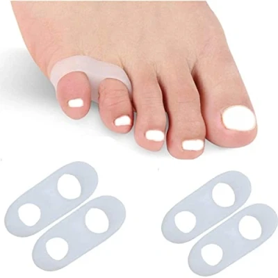 Immagine di Nein 4 Pezzi Separatori Separatore Dita Piedi Mignolo Silicone, Distanziatori Mignolo, Divaricatore Per Le Dei Piedi, Proteggi Evitare Sfregamenti E Alleviare La Pressione
