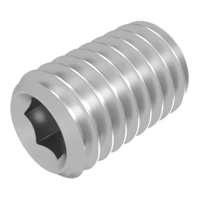 Immagine di Perno filettato SECCARO con punta conica M6 x 10 mm, acciaio inox V2A VA A2, DIN 913 / ISO 4026, esagono incassato, 20 pezzi