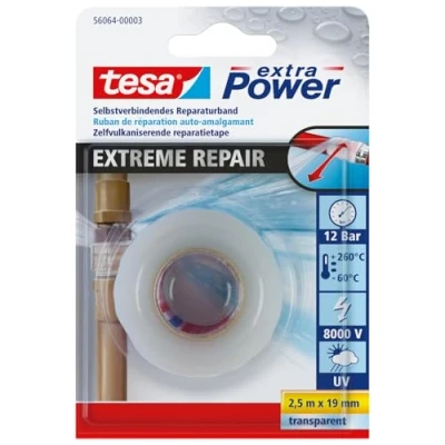 Immagine di tesa 56064 00001 00 Nastro di Riparazione, Trasparente, 2.5m x 19mm